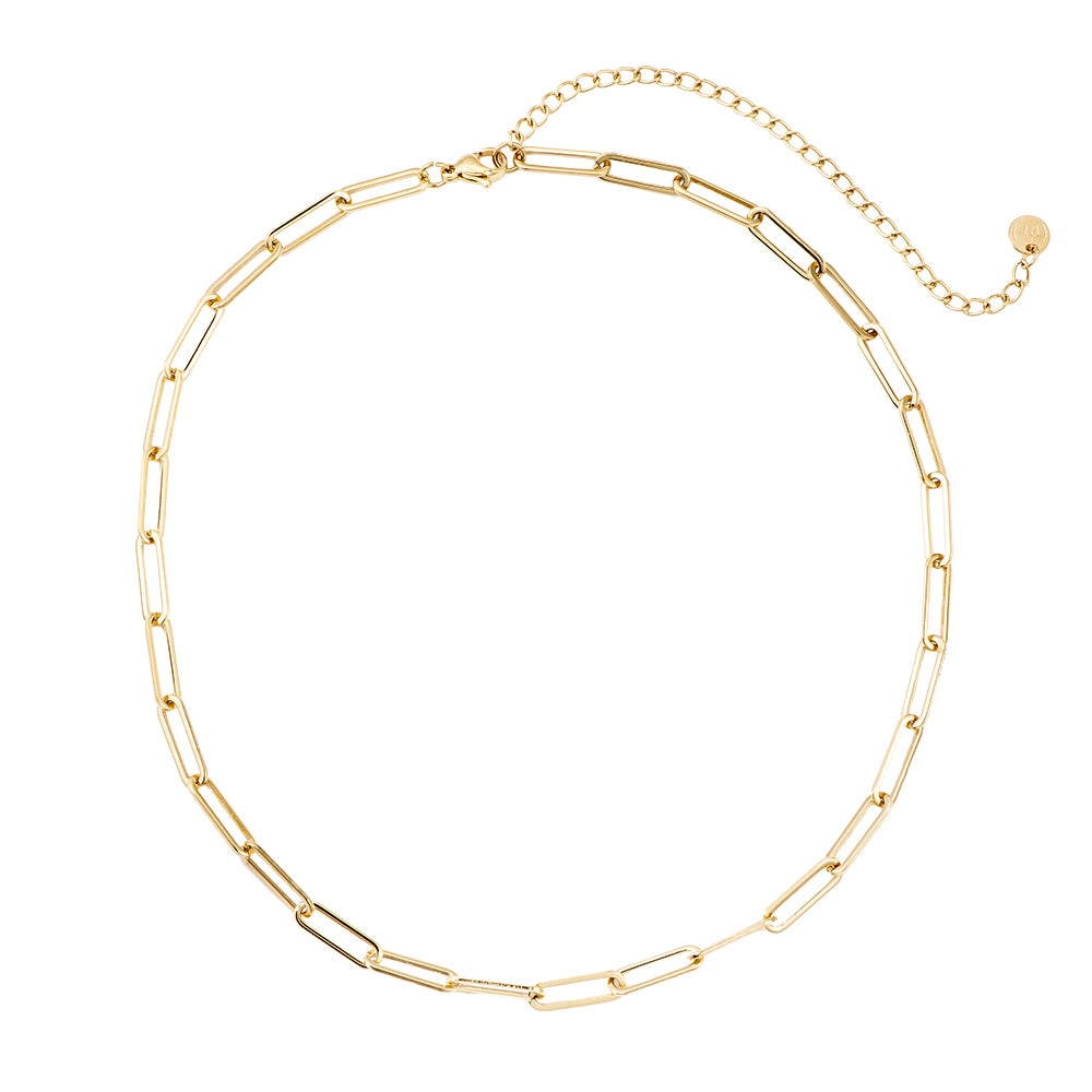 Teresa Stainless Steel Necklace Gold