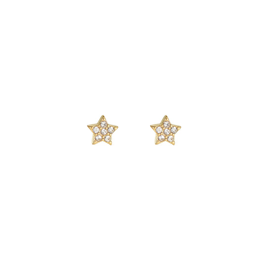 Star Diamonds Ear Studs Örhängen i rostfritt stål Guld