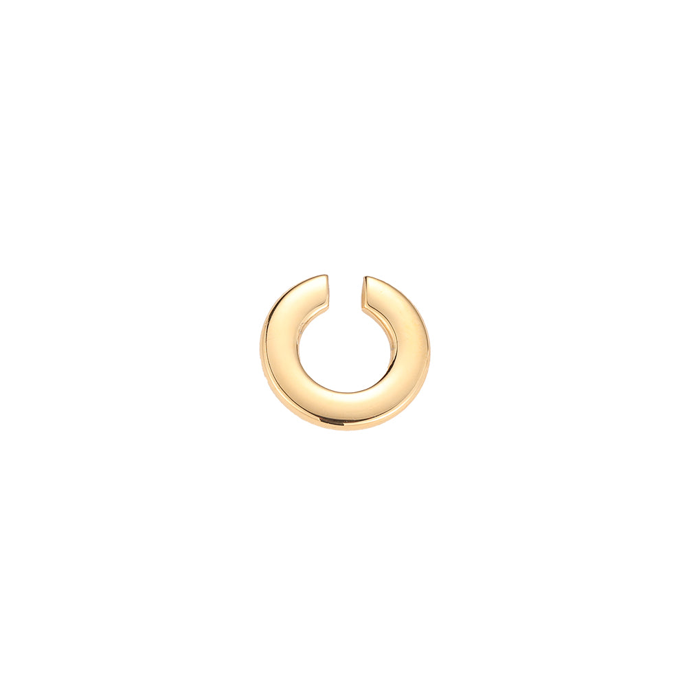 Open Discus Stainless Steel Earcuff Gold