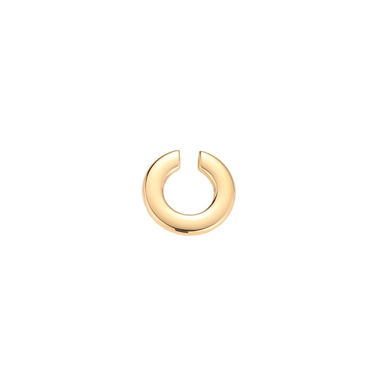 Open Discus Stainless Steel Earcuff Gold