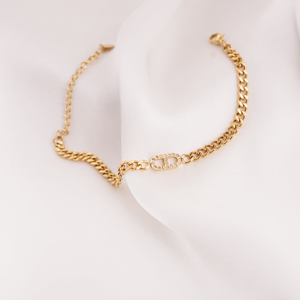 Luxury Chain Stainless Steel Bracelet Gold