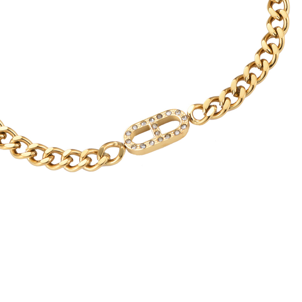 Luxury Chain Stainless Steel Bracelet Gold