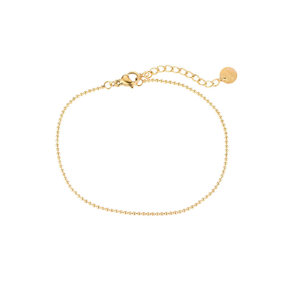 Simple Grain Stainless Steel Bracelet Gold