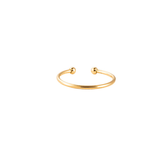 Simple Stainless Steel Ring Gold