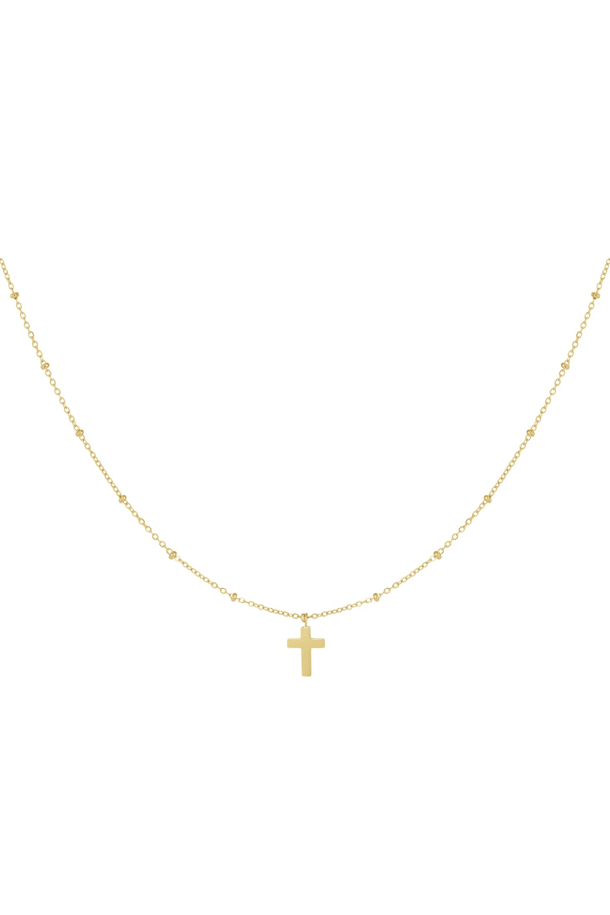 Necklace cross - Gold Stainless Steel