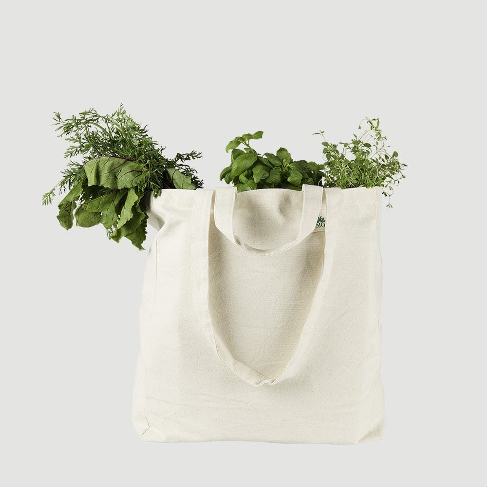 Organic Cotton Tote Shopping Bag Green