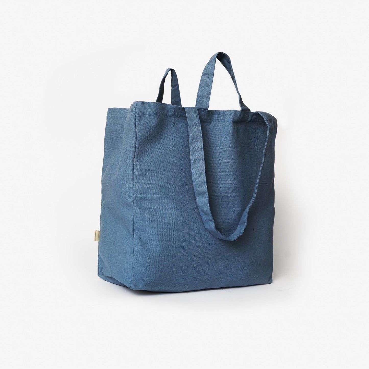 Organic Cotton Tote Shopping Bag Blue