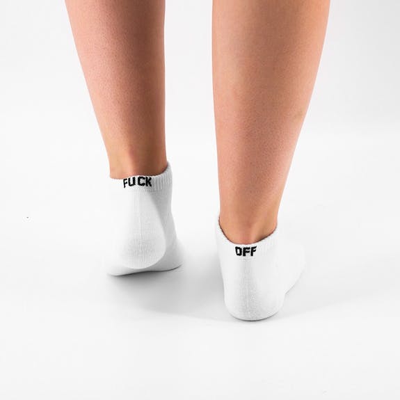 White Ankle Rebellious Socks